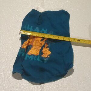 Disney Park's Stitch Hooded Dog Shirt, Blue, Size L